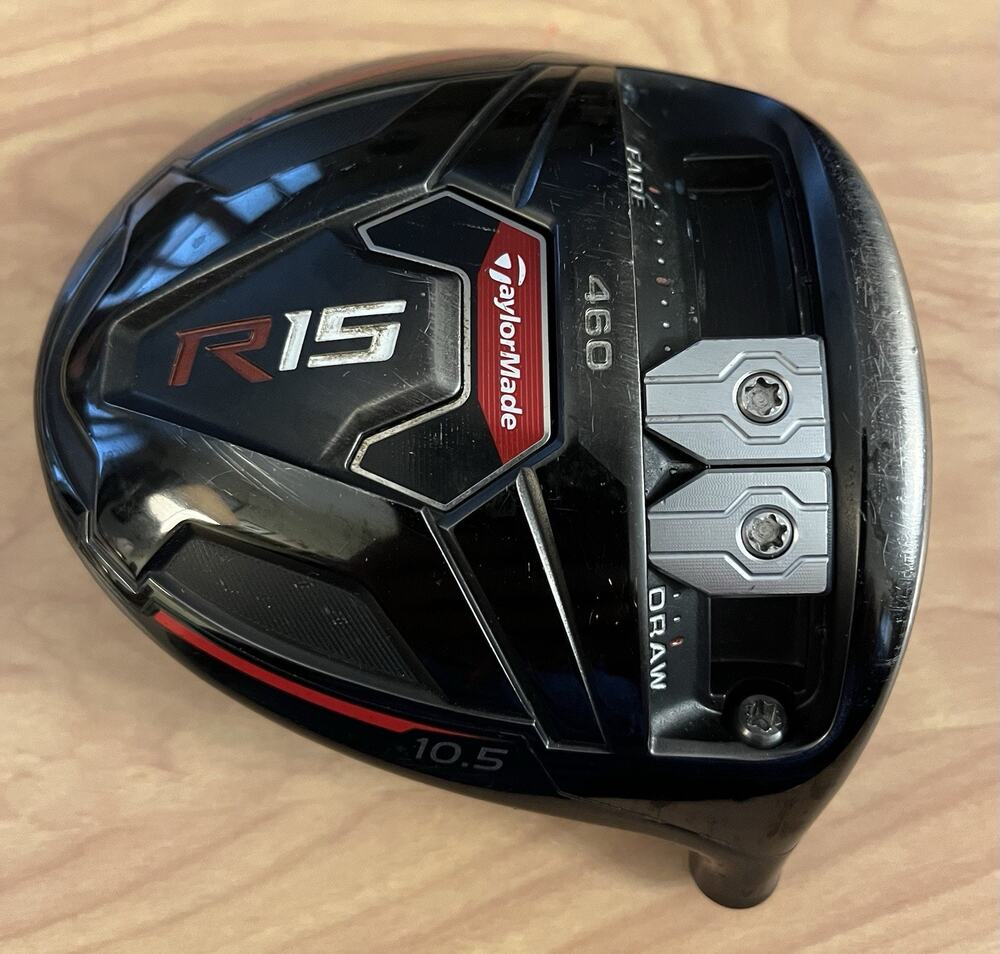 TaylorMade R15 460 Driver Head Only 10.5 Degree RH Adjustable Black Head